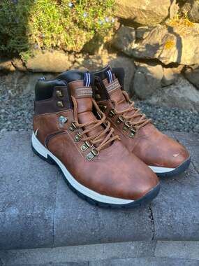 Nautica Ortler Brown Hiking Boots Men's Size 10.5